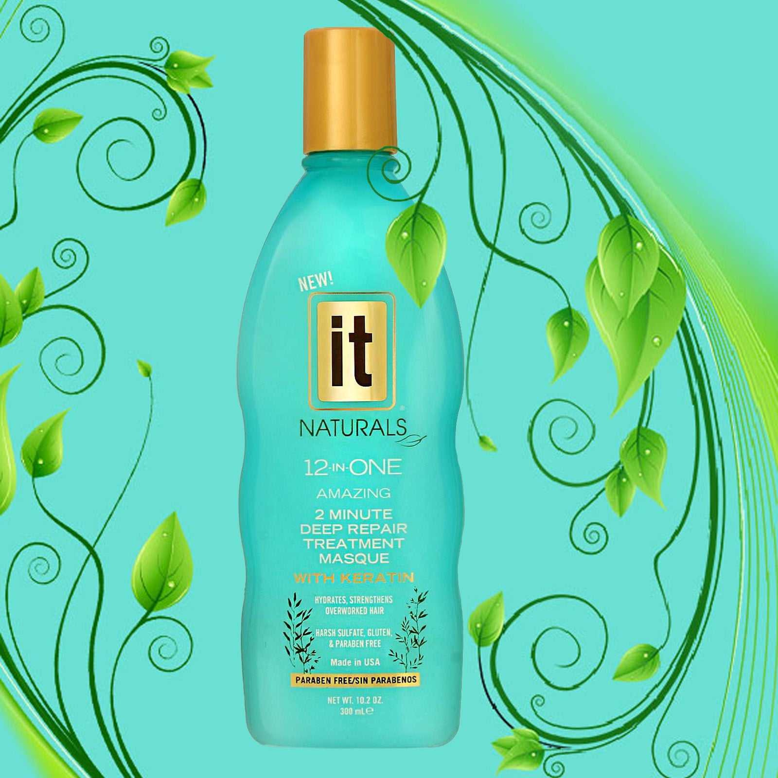IT Naturals 12-in-One 2 Minute Deep Repair Treatment Masque - Twin Pac